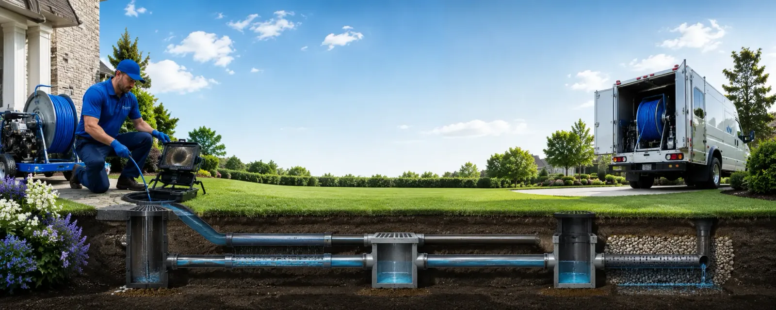 Outdoor drain cleaning information for Oakwood, VA
